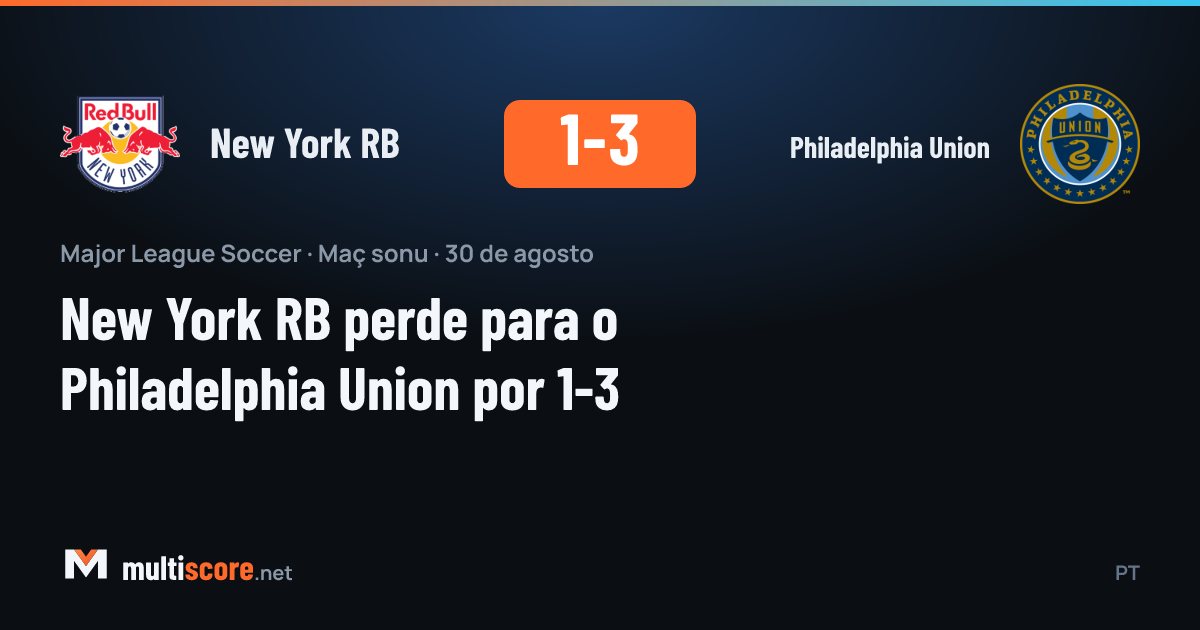 New York Red Bulls - Philadelphia Union maçından bir kare