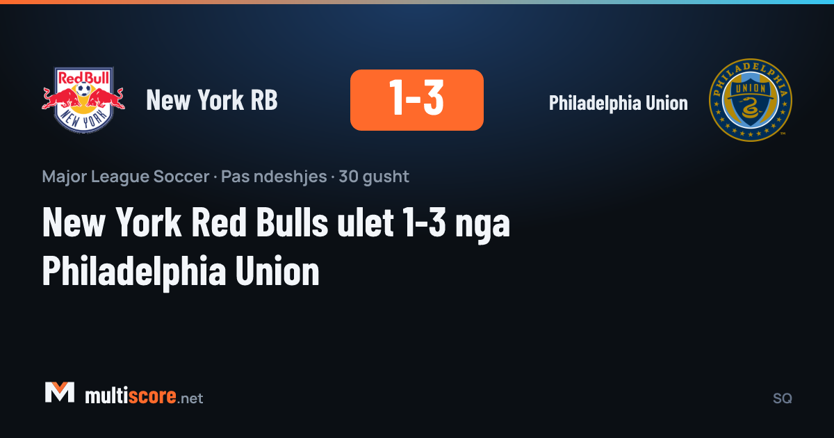 New York Red Bulls - Philadelphia Union maçından bir kare