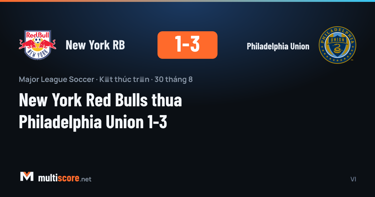 New York Red Bulls - Philadelphia Union maçından bir kare