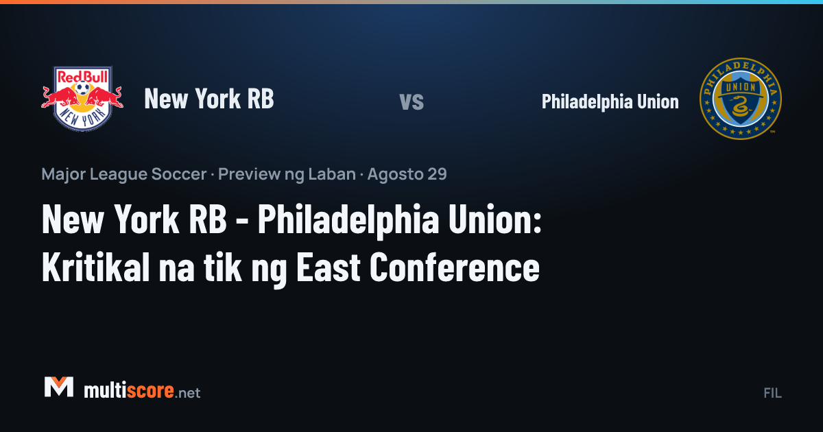 New York RB - Philadelphia Union MLS maç önü görseli