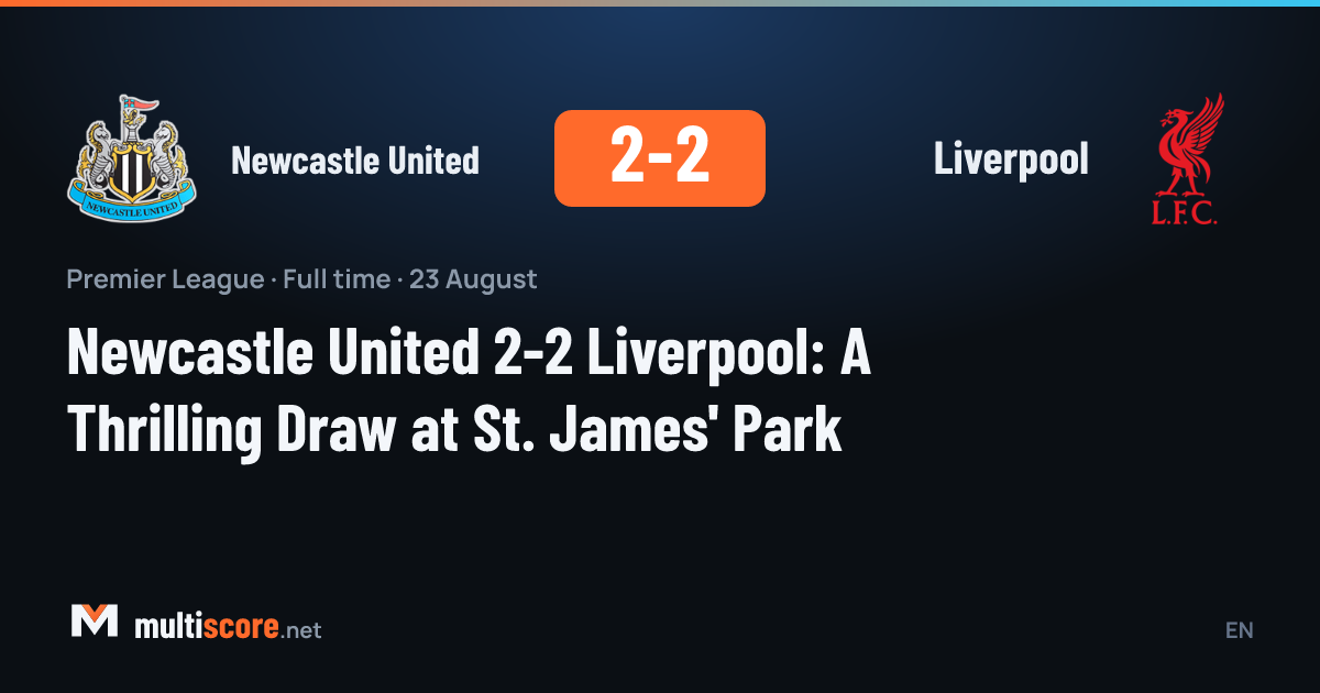 Newcastle United ve Liverpool oyuncuları St. James' Park'ta mücadele ederken