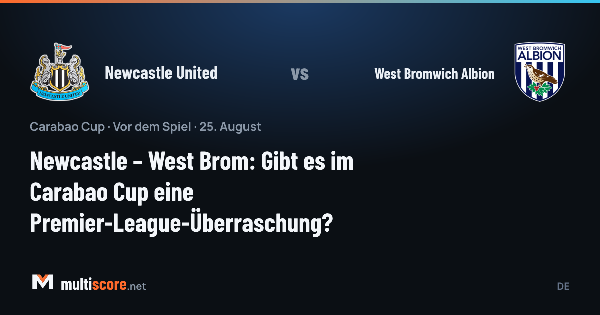 Newcastle United ve West Bromwich Albion oyuncuları Carabao Cup maçı öncesi sahada