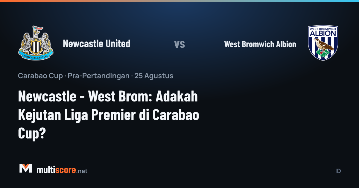 Newcastle United ve West Bromwich Albion oyuncuları Carabao Cup maçı öncesi sahada
