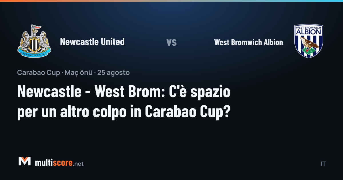 Newcastle United ve West Bromwich Albion oyuncuları Carabao Cup maçı öncesi sahada