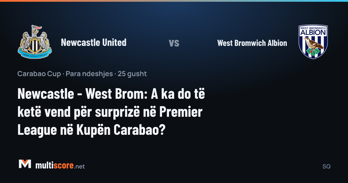 Newcastle United ve West Bromwich Albion oyuncuları Carabao Cup maçı öncesi sahada