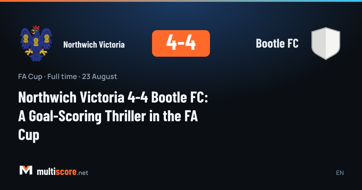 Northwich Victoria - Bootle FC