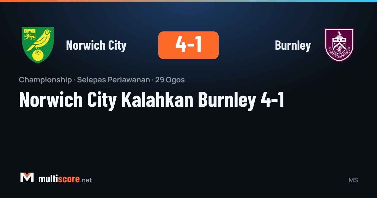 Norwich City - Burnley Championship maçı