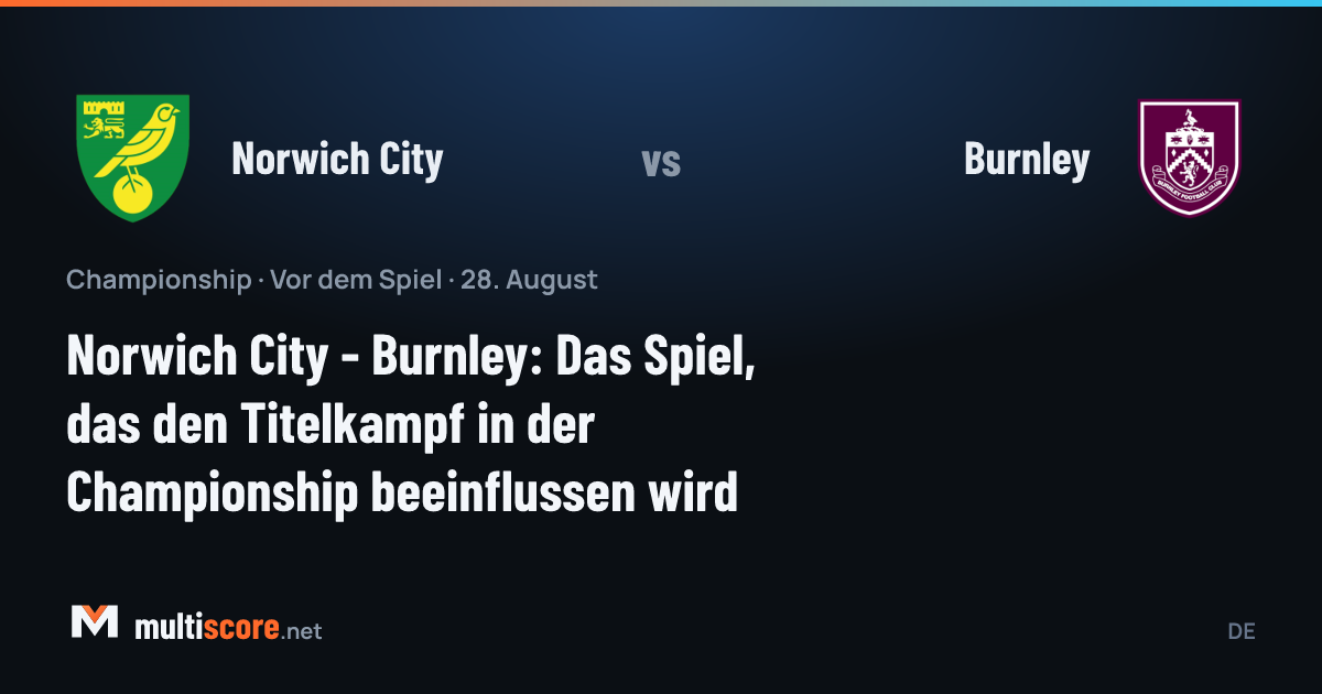 Norwich City - Burnley