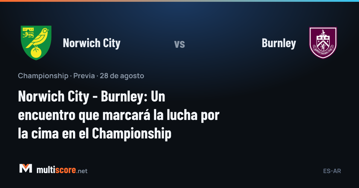 Norwich City - Burnley