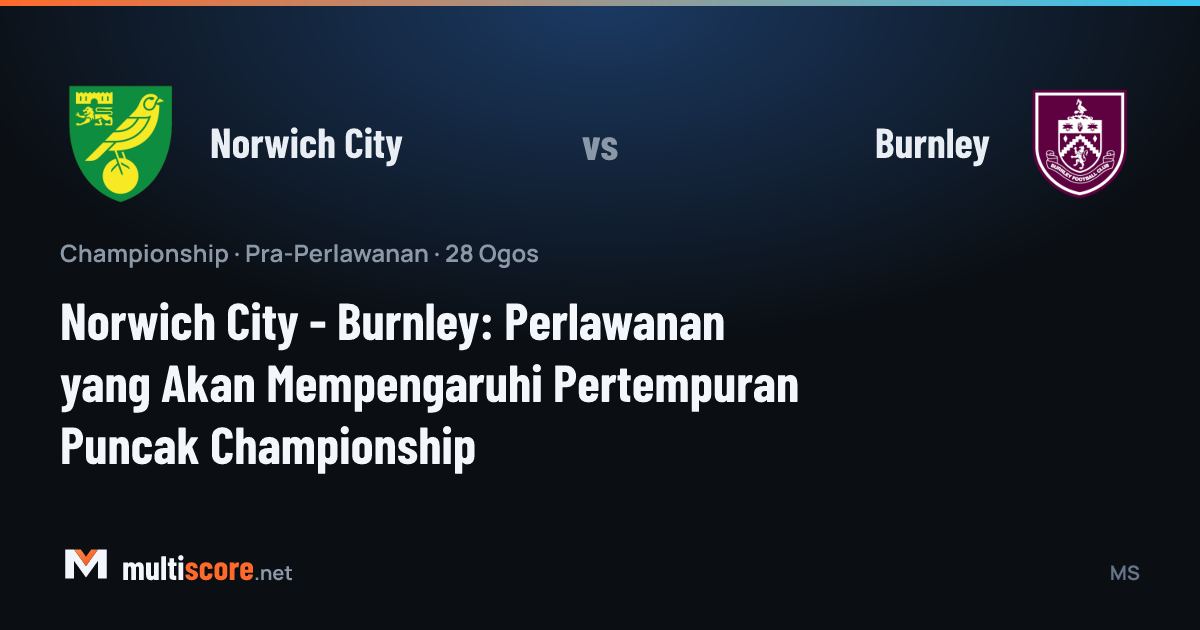 Norwich City - Burnley