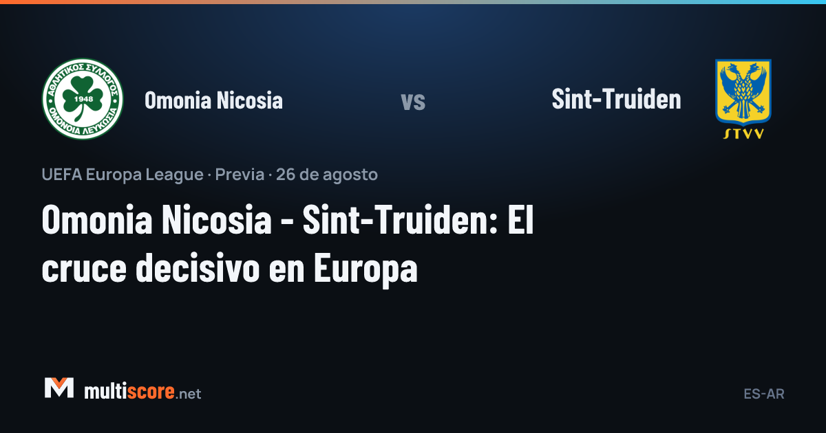 Omonia Nicosia ve Sint-Truiden takımlarının Europa League maçı öncesi sahada karşılaşması