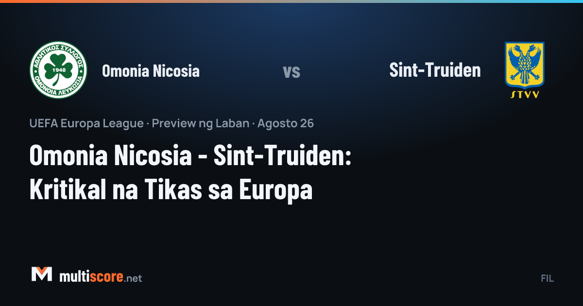 Omonia Nicosia ve Sint-Truiden takımlarının Europa League maçı öncesi sahada karşılaşması