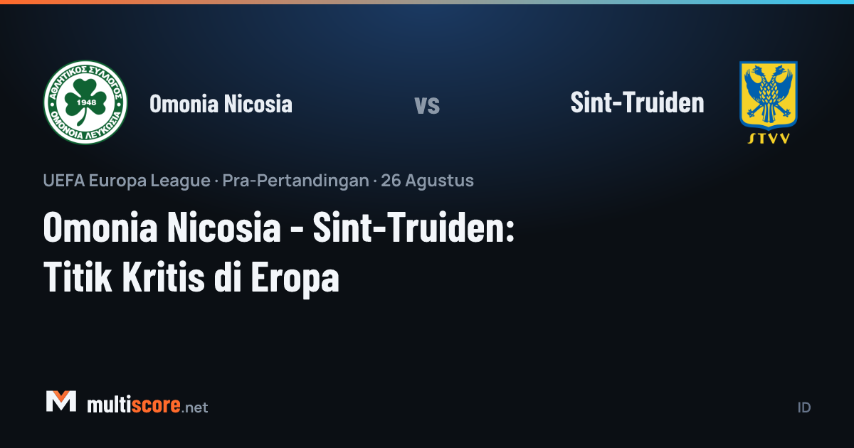 Omonia Nicosia ve Sint-Truiden takımlarının Europa League maçı öncesi sahada karşılaşması