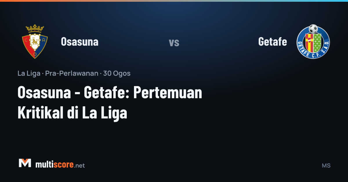 Osasuna - Getafe La Liga maçı El Sadar Stadı'nda oynanacak