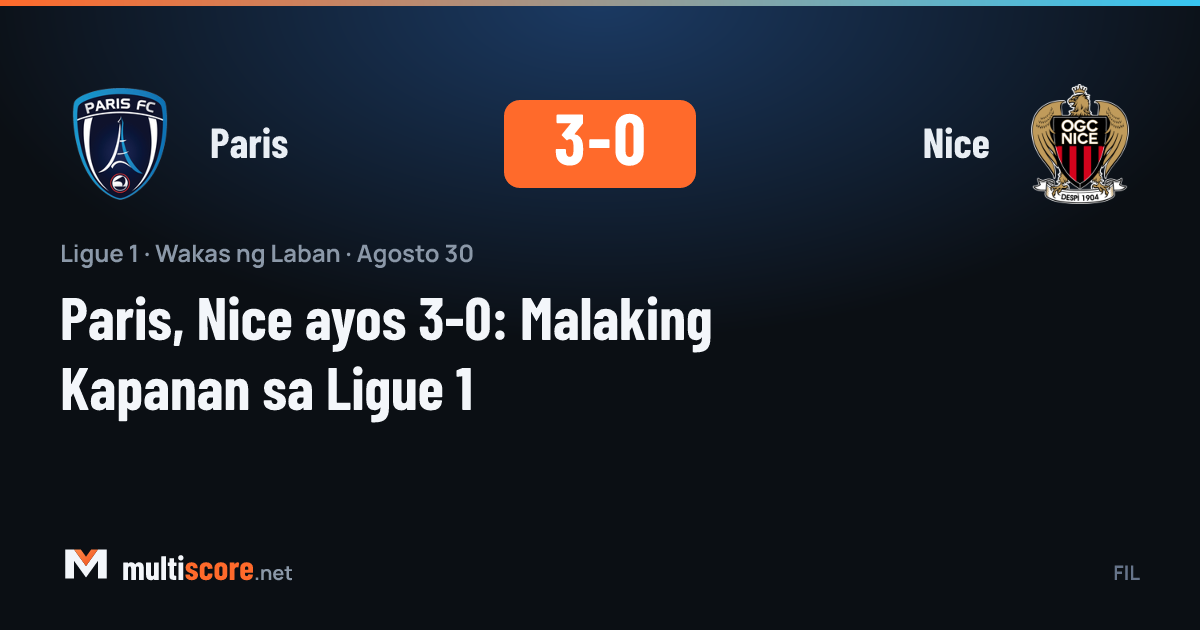 Paris - Nice Ligue 1 maçı