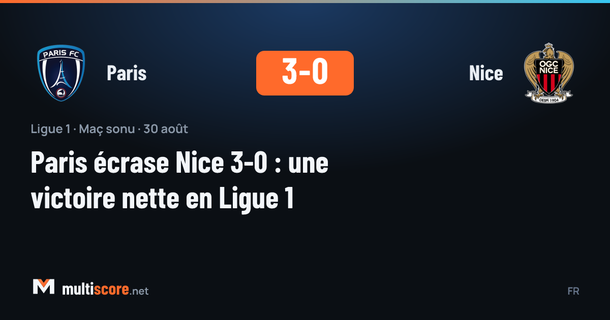 Paris - Nice Ligue 1 maçı