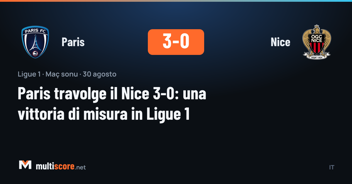 Paris - Nice Ligue 1 maçı