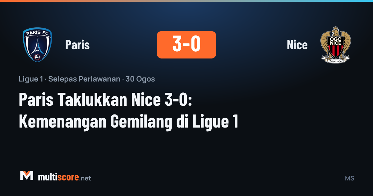 Paris - Nice Ligue 1 maçı