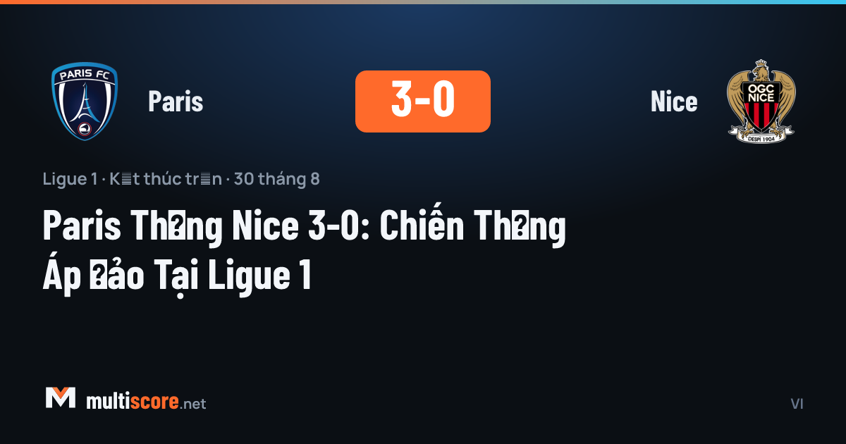 Paris - Nice Ligue 1 maçı
