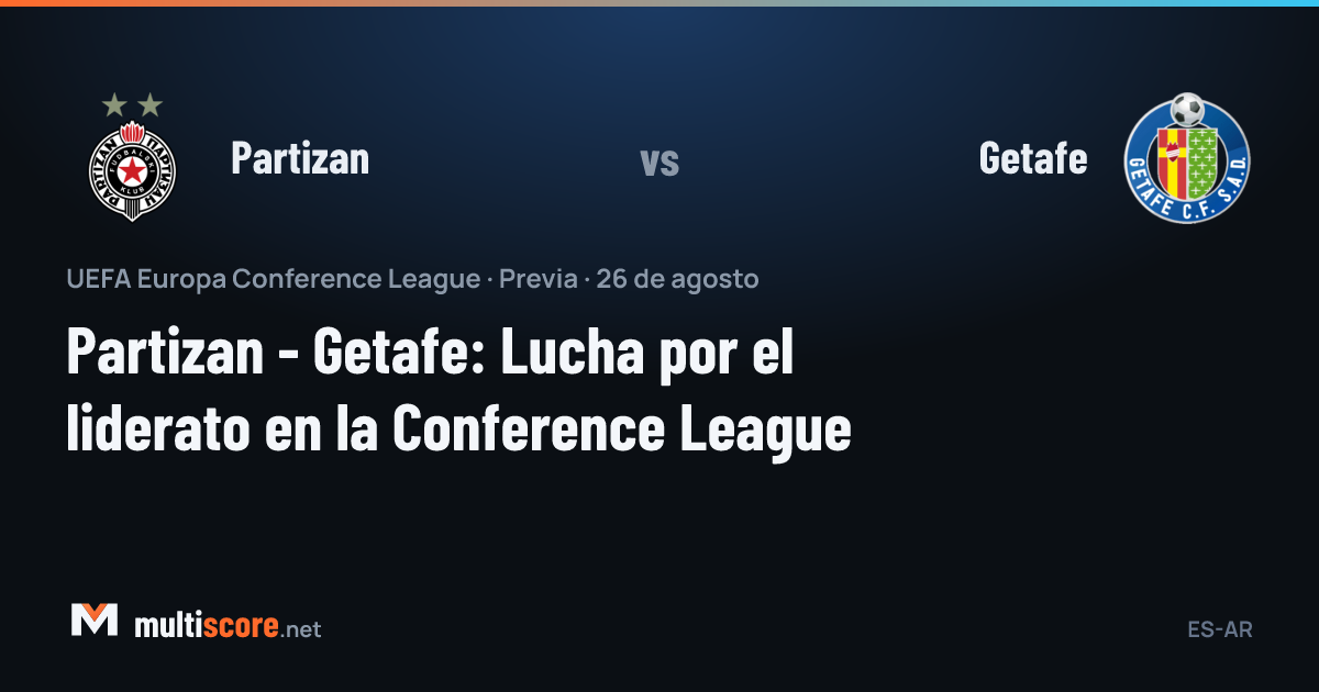 Partizan ve Getafe futbolcuları Konferans Ligi maçı öncesi sahada