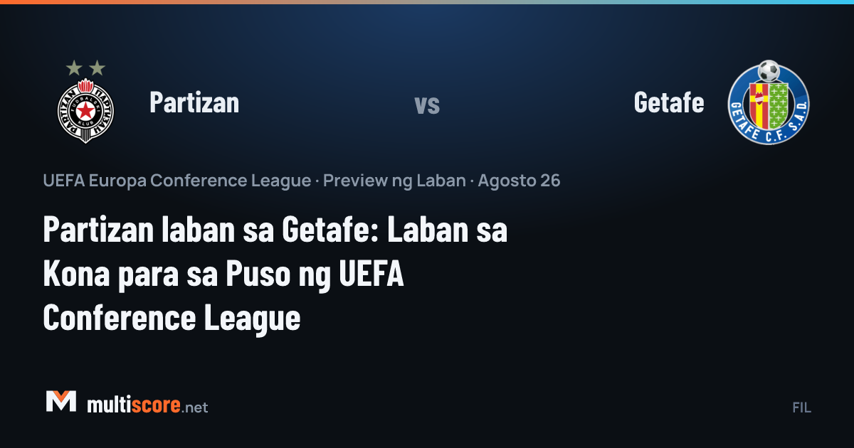 Partizan ve Getafe futbolcuları Konferans Ligi maçı öncesi sahada