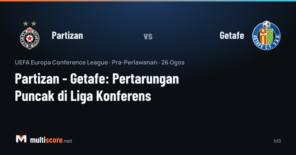 Partizan ve Getafe futbolcuları Konferans Ligi maçı öncesi sahada