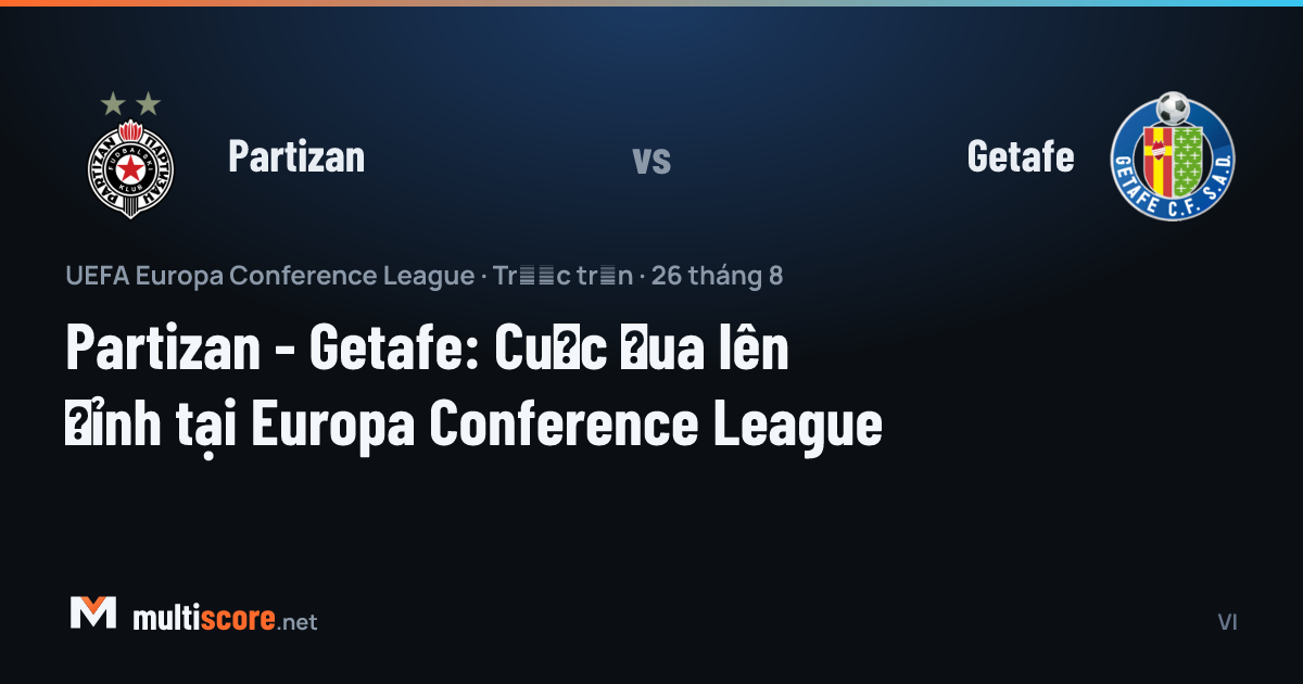 Partizan ve Getafe futbolcuları Konferans Ligi maçı öncesi sahada