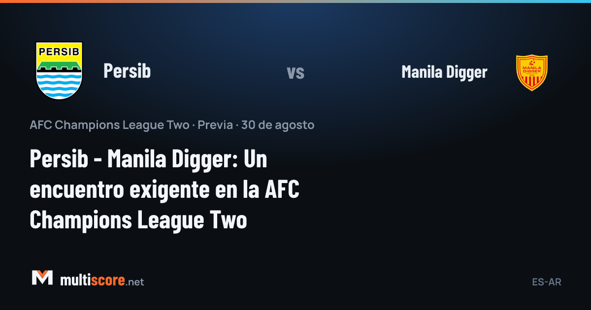 Persib - Manila Digger AFC Champions League Two maç önü