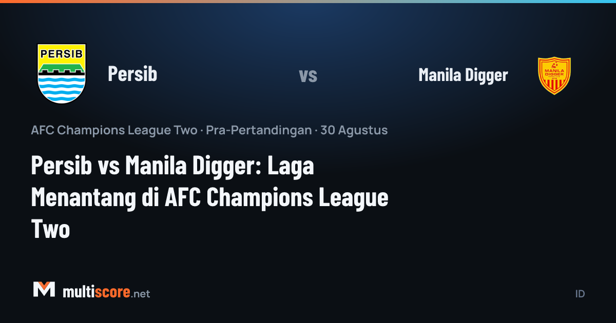 Persib - Manila Digger AFC Champions League Two maç önü