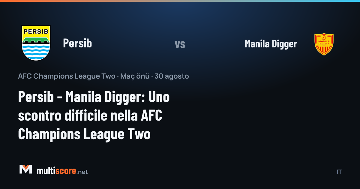 Persib - Manila Digger AFC Champions League Two maç önü
