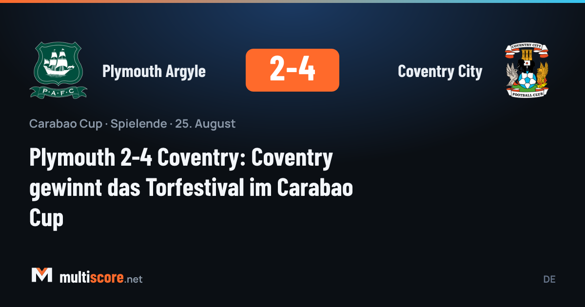 Plymouth Argyle - Coventry City