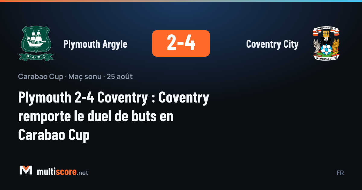 Plymouth Argyle - Coventry City