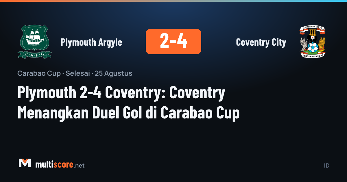 Plymouth Argyle - Coventry City