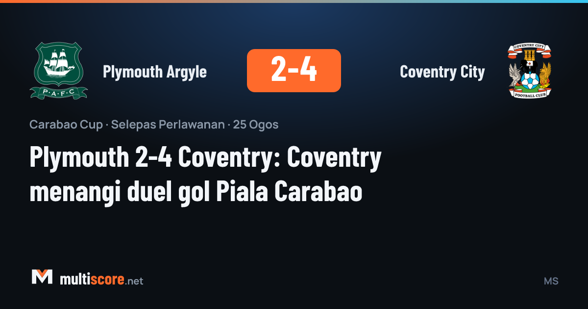 Plymouth Argyle - Coventry City
