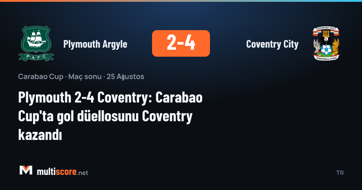 Plymouth Argyle - Coventry City