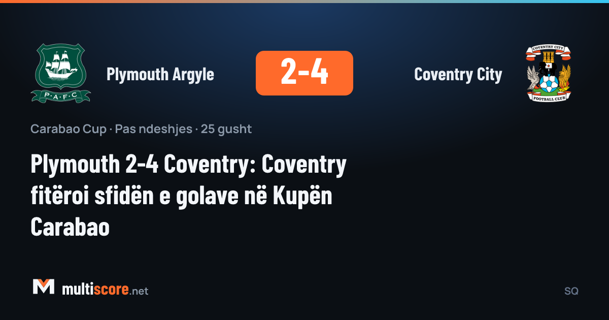 Plymouth Argyle - Coventry City
