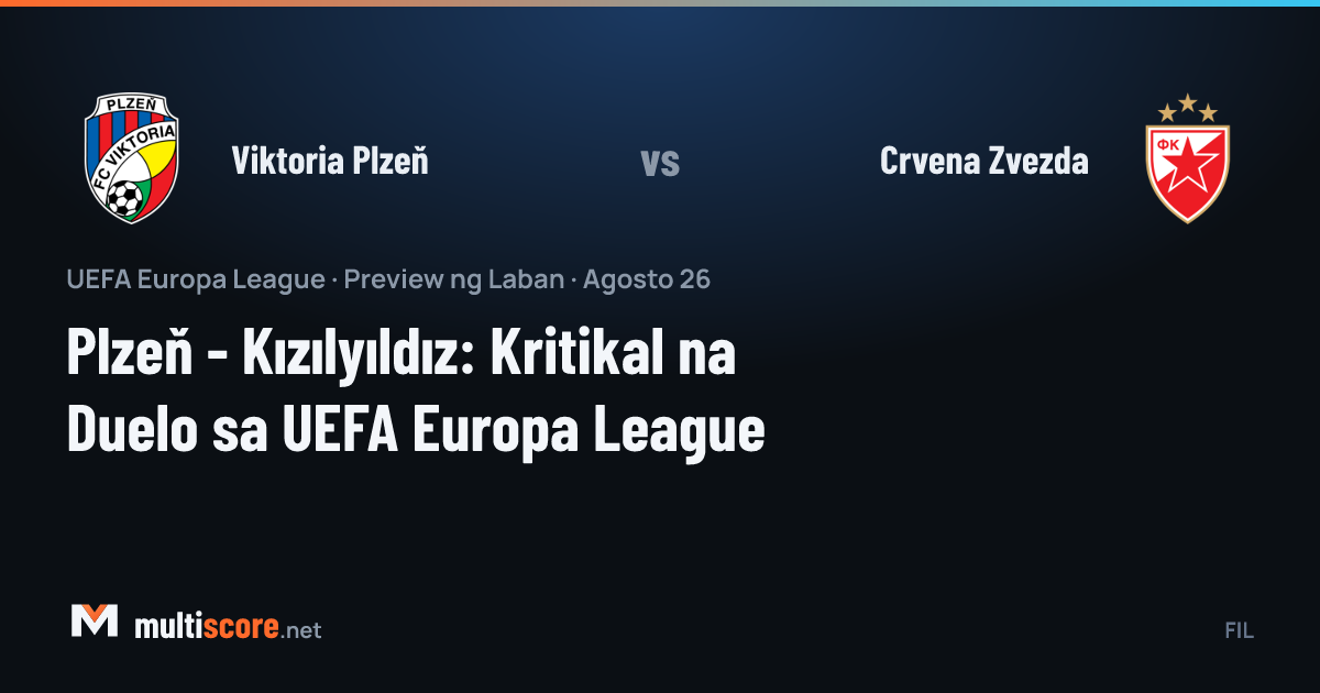 Viktoria Plzeň - Crvena Zvezda