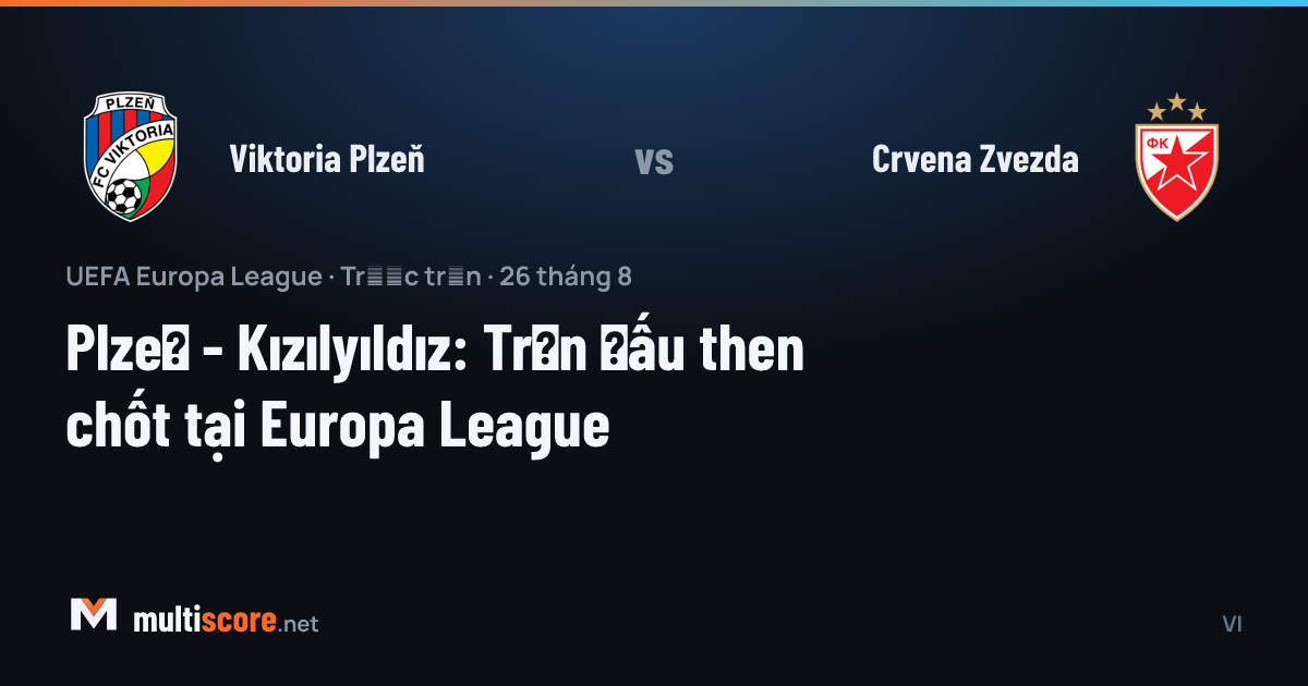 Viktoria Plzeň - Crvena Zvezda