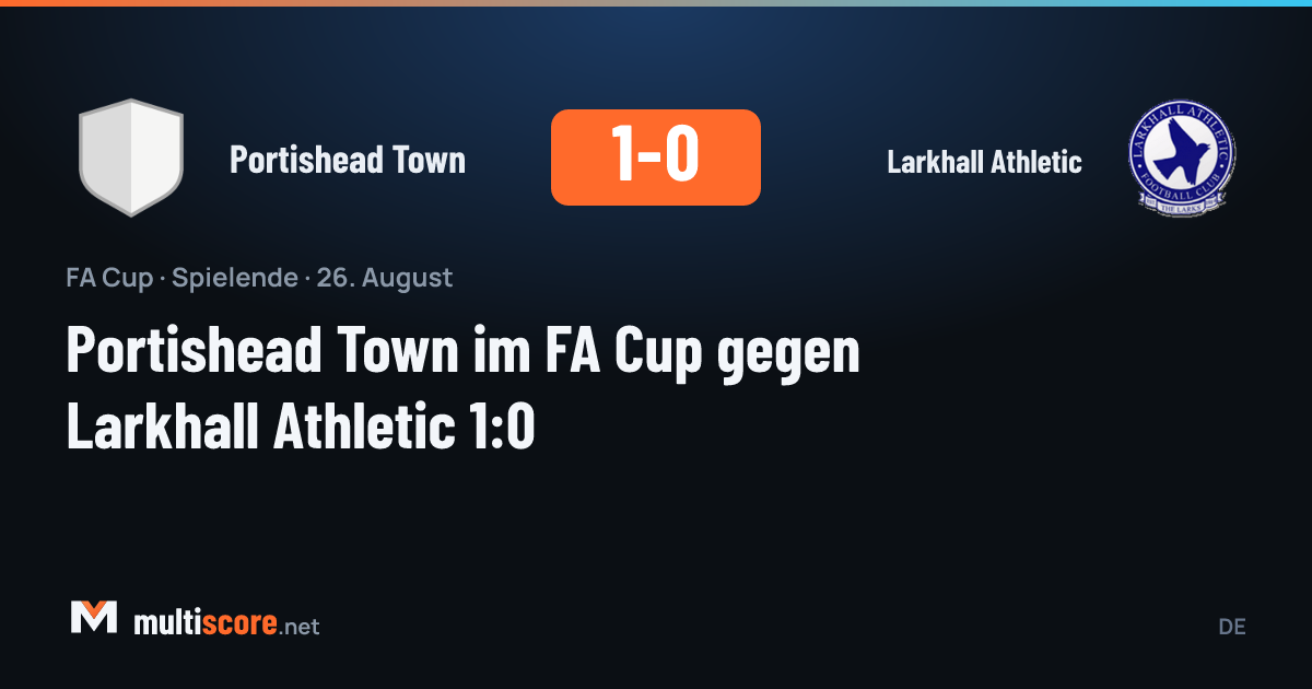 Portishead Town - Larkhall Athletic