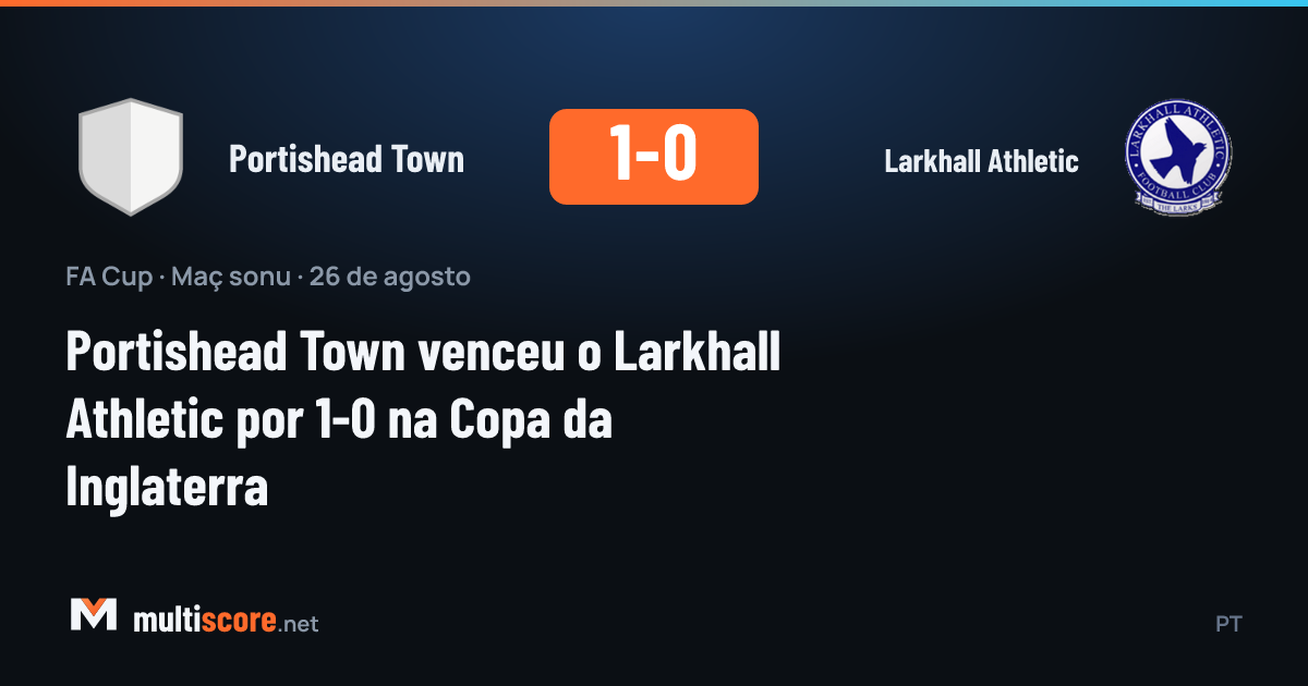 Portishead Town - Larkhall Athletic