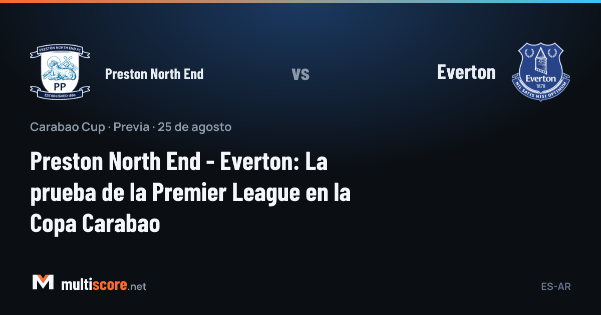 Preston North End ve Everton formalarıyla Carabao Cup maçı öncesi Deepdale Stadı