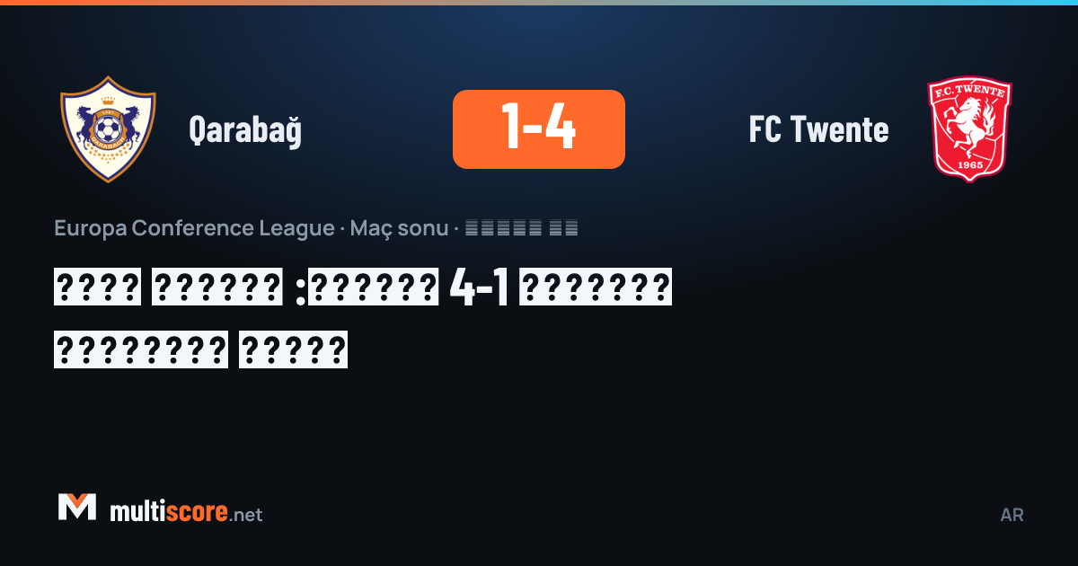 Qarabağ - FC Twente