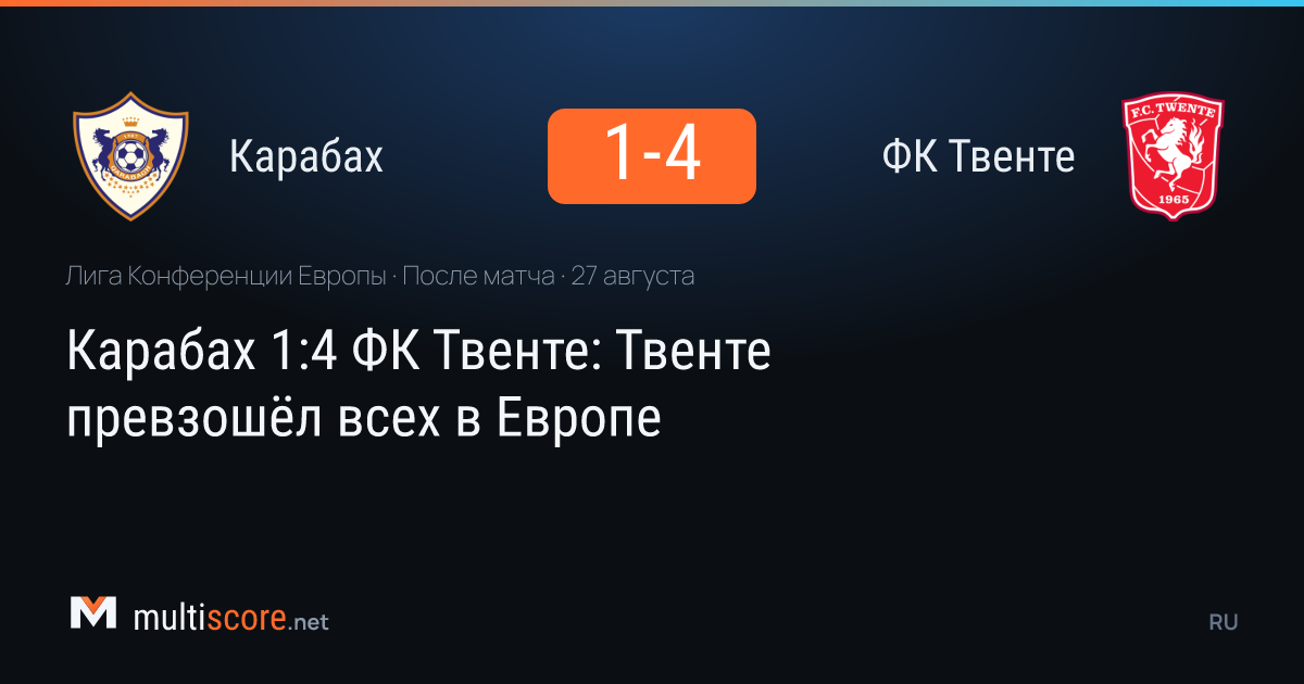 Qarabağ - FC Twente
