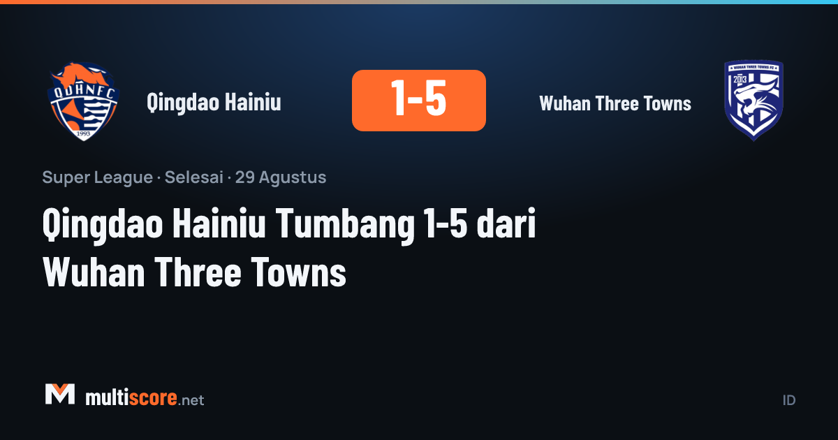 Qingdao Hainiu - Wuhan Three Towns Super League maçı
