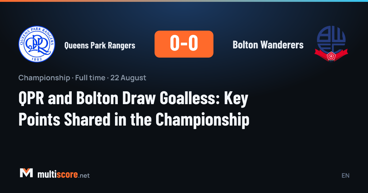 QPR ve Bolton maçından bir kare