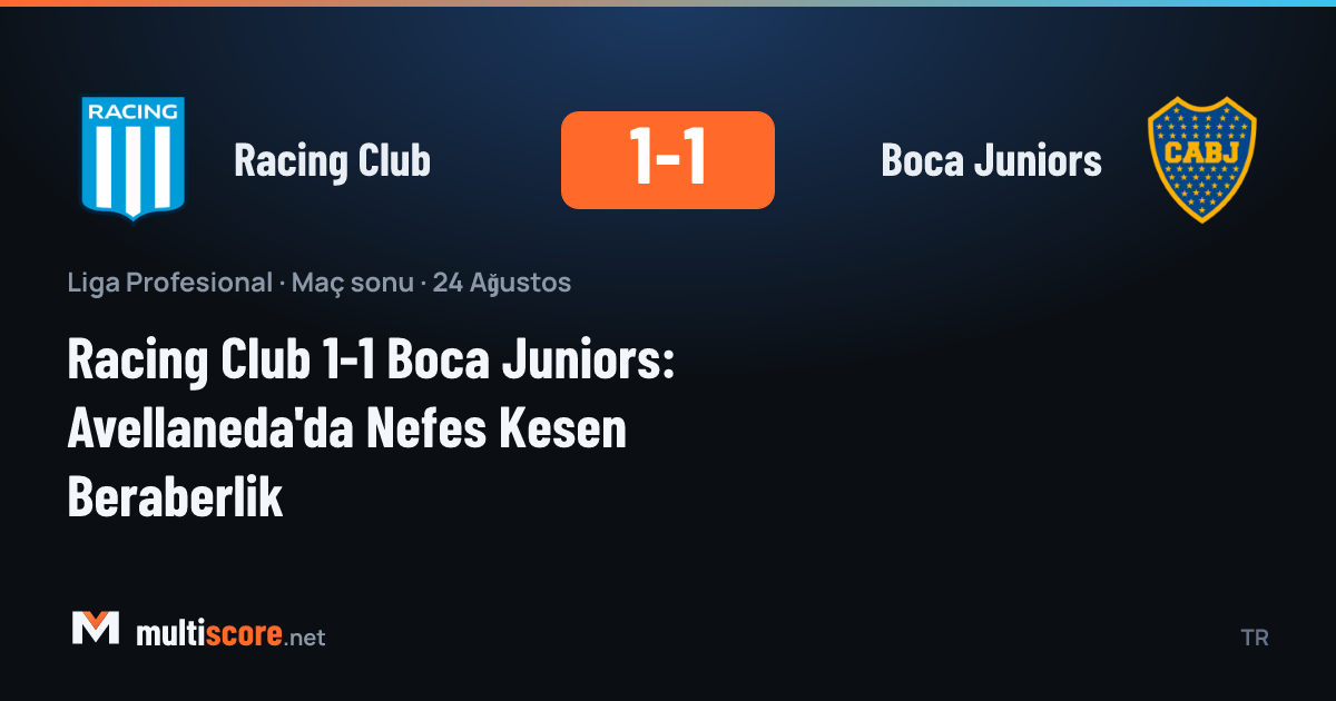 Racing Club ve Boca Juniors oyuncuları top mücadelesinde