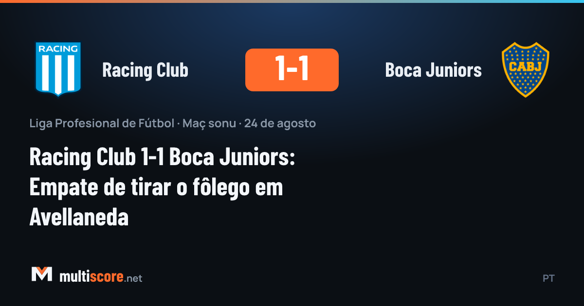 Racing Club ve Boca Juniors oyuncuları top mücadelesinde