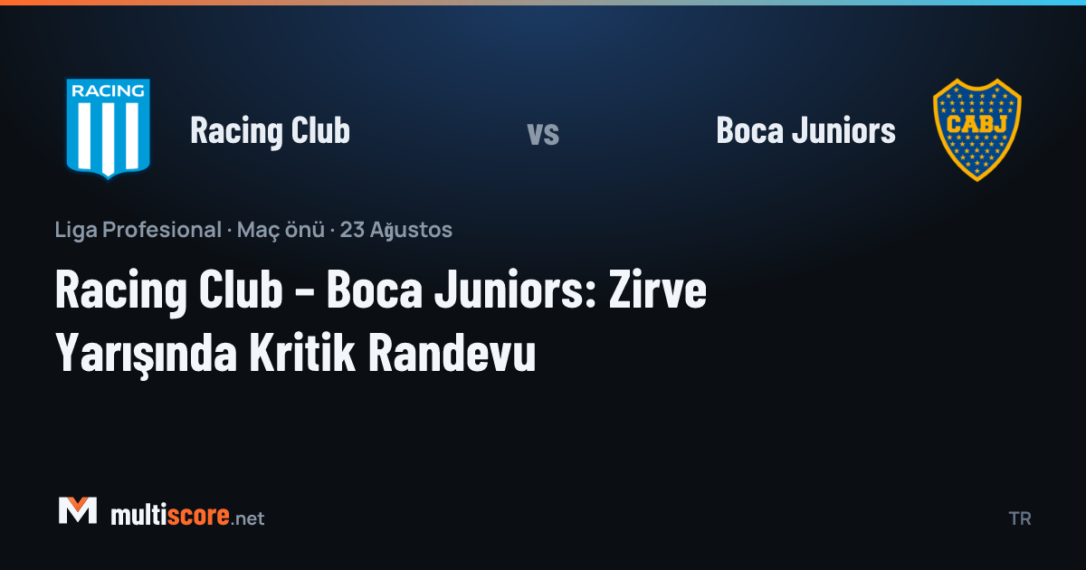 Racing Club - Boca Juniors