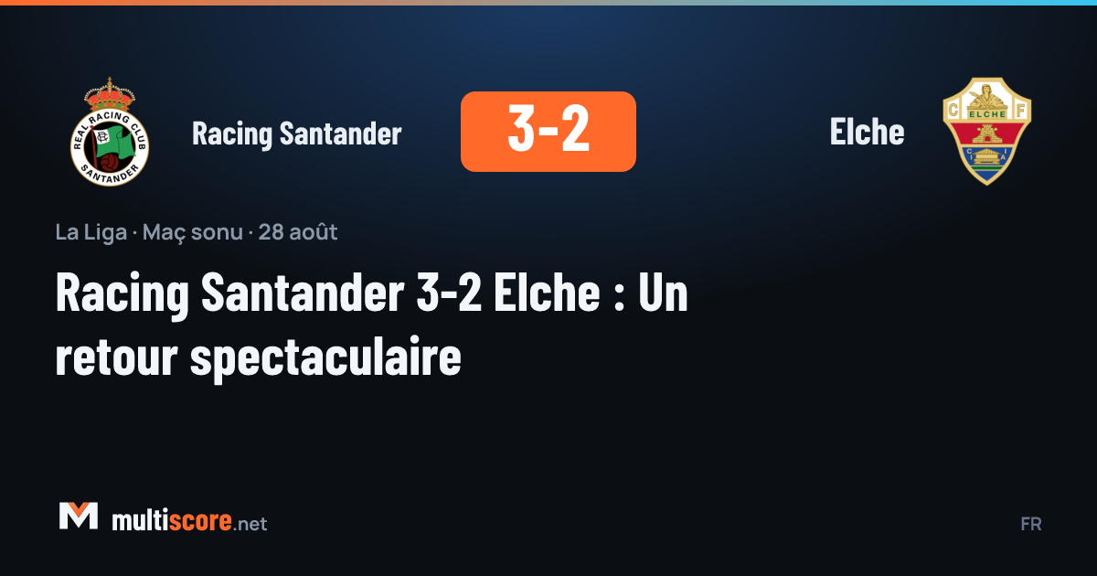 Racing Santander ve Elche oyuncularının mücadelesi