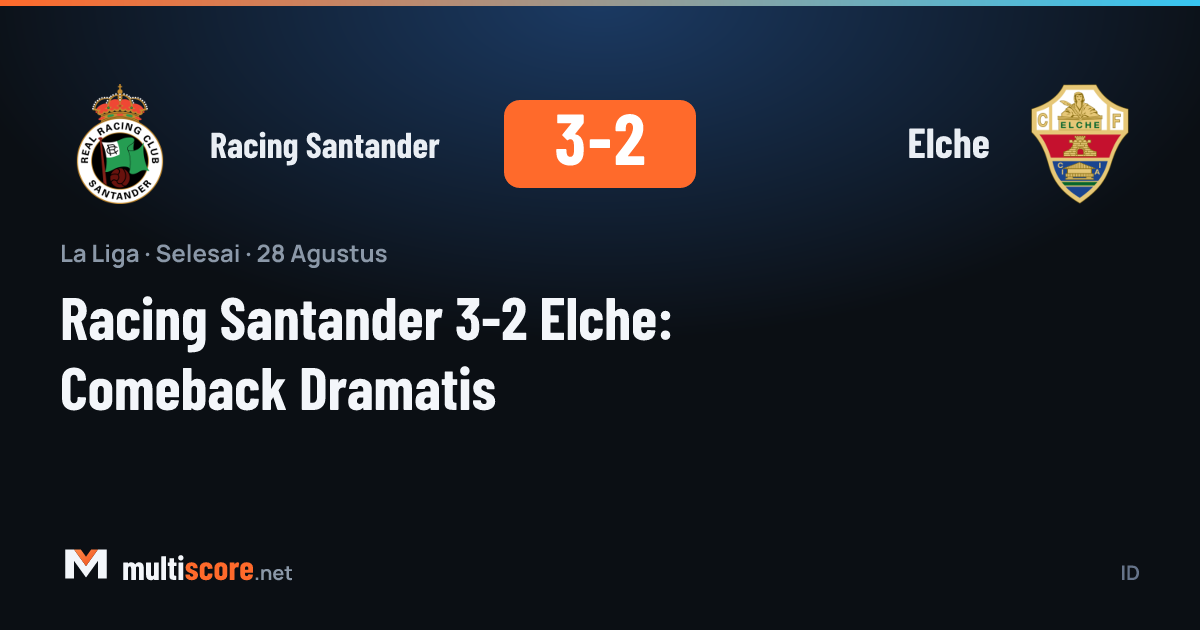 Racing Santander ve Elche oyuncularının mücadelesi